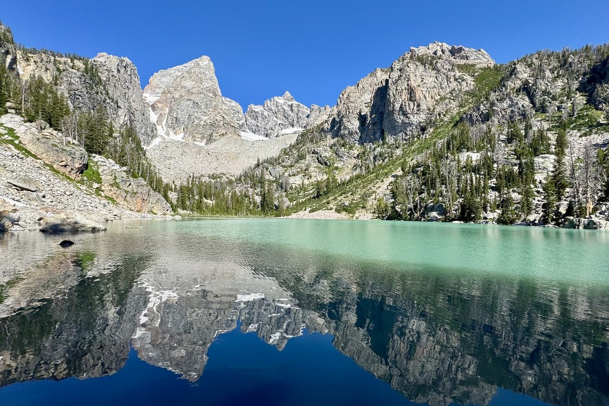 Mountain lake in Grand Teton National Park